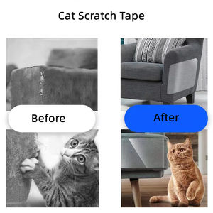 Pre-taglio chiaro senza residui di gatto graffio nastro adesivo antigraffio gatto PET trasparente per divano in pelle - Product Image 2