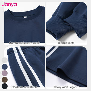 Janya 2026 Ademende Fitnesskleding Sets Dames Kleur Blokkerende Joggingbroek Pak Casual Losse Sportkleding Yoga Set - Product Image 5