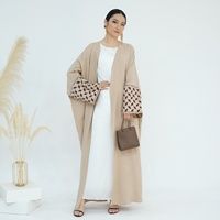 Nouvelle Abaya du Moyen-Orient Dubaï 2026 Robe pour femmes Broderie palestinienne Abaya ouverte Cardigan Robe longue musulmane Vêtements islamiques