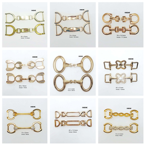 Accessoires métalliques pour sous-vêtements avec boucles en alliage de zinc personnalisées, crochets décorés par placage, boutons pour chaussures, boucles pour sacs - Product Image 4