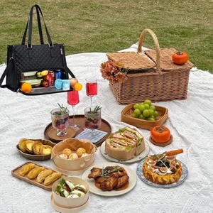 Lot de 2 Sacs à Main et Sacs d'Épaule Imperméables <span class=keywords><strong>pour</strong></span> Femmes, Boîte à <span class=keywords><strong>Lunch</strong></span> Quotidienne, École, Affaires, avec <span class=keywords><strong>Sac</strong></span> <span class=keywords><strong>Isotherme</strong></span> Intégré <span class=keywords><strong>pour</strong></span> Ordinateur Portable - Product Image 4