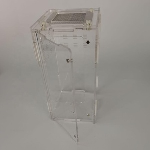 Lồng Bò Sát Bằng Nhựa Acrylic Với Lưới Và Cửa Từ Tháo Rời Acrylic Bò Sát Hồ Cạn Cầu Nguyện Bọ Ngựa Trường Hợp Trung Chuyển - Product Image 1