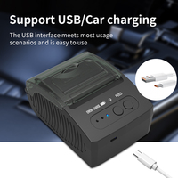 Mini imprimante thermique portable Bluetooth 58 mm, longue durée de fonctionnement avec batterie Li-ion, imprimantes thermiques portables sans fil