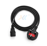 Câble d'alimentation CA OEM UK, prise britannique 3 broches, câble d'extension pour ordinateur, prise électrique avec connecteur C13, câble de communication