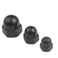 Acier au carbone à oxyde noir à haute résistance M3 M4 M5 M6 M8 M10 M12 Écrou borgne à tête ronde décoratif pour fixation sécurisée Écrous hexagonaux