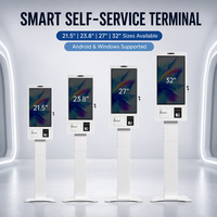 Kiosque de commande numérique pour signalisation numérique, terminal de point de vente Android 21,5, 23,8, 27, 32 pouces pour hôtel et restaurant