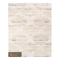 Tapis turc premium LandScopeTech, abstrait linéaire moderne, tissé Wilton, effet soie 3D, à poils ras, avec support en coton, design de créateur