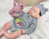 Petite poupée réaliste de Stimulation anatomique pour bébé, solide, corps complet en Silicone pour maman