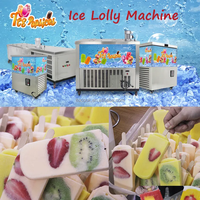 Máquina para Hacer Helados y Paletas de Fruta de Alta Productividad con 4 Moldes, Producción Diaria de 7680 Piezas con Varios Moldes, Nueva