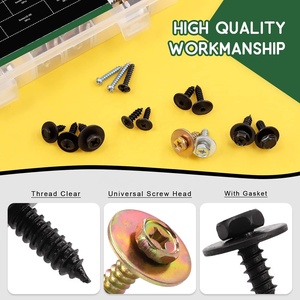 160PC 14 종류 금속 자동차 셀프 태핑 나사 볼트 구색 키트 - Product Image 3