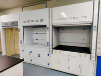 Hotte à fumées chimiques industrielle moderne 1800 mm pour laboratoire scolaire en polypropylène avec conduit
