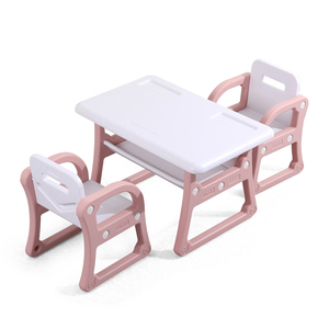 Set Tavolo e Sedia in Plastica per <span class=keywords><strong>Bambini</strong></span> <span class=keywords><strong>dell</strong></span>'<span class=keywords><strong>Asilo</strong></span>, Scrivania e Sedia Multifunzione per Studio, Seggiolone in Plastica PE - Product Image 1