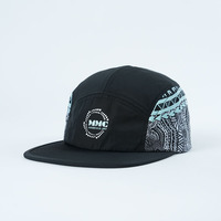 Gorras de Campamento Personalizadas de Nailon de 5 Paneles con Logotipos Impresos Laterales, Gorra Deportiva Ligera de Ala Plana y Colorida