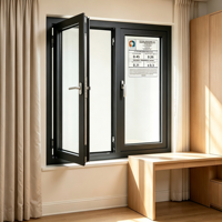 Ventana Abatible Horizontal de Aluminio CHANGYI USA con Triple Acristalamiento Resistente a Huracanes, Malla de Acero Inoxidable y Eficiencia Energética
