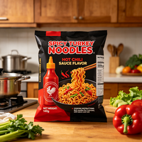 Nouilles Udon épicées à la dinde instantanées, nouilles pratiques pour une restauration rapide