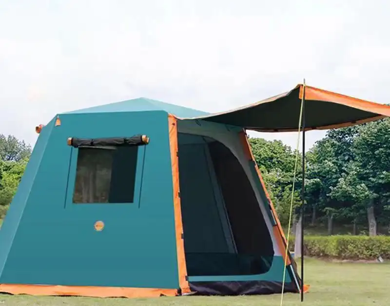 2022 Factory direct sales outdoor 3-4-5-6 people PE2000-3000 Mm fully automatic wild double layer rainproof camping tent