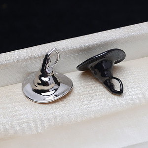 Handmade S925 <b>Silver</b> Baroque a Piao Pendant Versatile DIY Little Devil Alien <b>Bead</b> Empty Tray 3856 Jewelry Findings & Components - Product Image 2