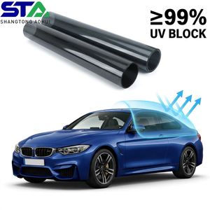 Film Teinté pour Vitres PET 16% VLT 99% UV 98% Rejet IR Film Solaire Foncé pour Intimité Haute Isolation Thermique 1.52x30M En Stock - Product Image 1
