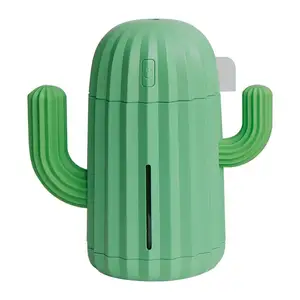 Minigo Hot sale Gift USB LED Lighting Tabletop Water Spraying Ultrasonic Cactus Humidifier diffuser for home office