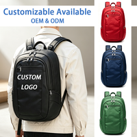 Sac à dos pour ordinateur portable imperméable en tissu Oxford avec sangle pour chariot, grande capacité, plusieurs compartiments, logo personnalisé, OEM disponible