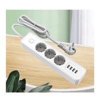 Multiprise 16A avec prises EU, rallonge pour usage domestique, prise avec prise USB-A et USB-C, charge 3 USB a 1 TYPE C Ports