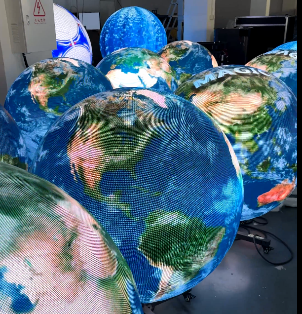 New Product Hot Sale Outdoor Indoor Creative HD LED Sphere Screen Advertising Flexible Round Ball Led Display Screen