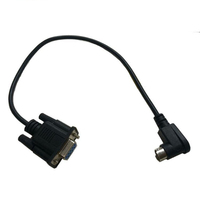 OEM de alta compatibilidad WIN10 DB9 hembra RS232 adaptador serie 8 PIN MINI DIN PLC Cable de descarga 1,8 m Par trenzado con chaqueta de PVC