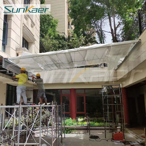 Buen precio, suministro del fabricante, cubierta de <span class=keywords><strong>terraza</strong></span> de plástico de aluminio superior, cubierta de techo retráctil, dosel de puerta, cubierta de techo de plástico - Product Image 6