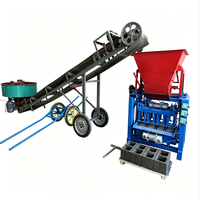 Machine automatique de fabrication de blocs de béton 4-35BL, ligne de production de briques creuses en ciment avec moteur à vendre (220V/380V)