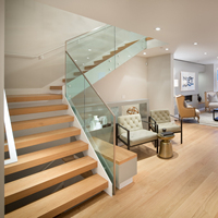 Escalier durable à double montante pour manoir