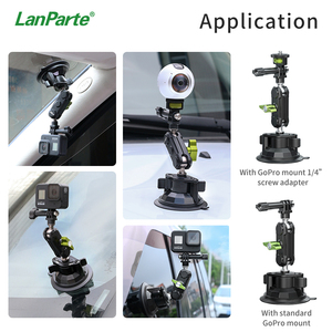 Support de caméra flexible en alliage d'aluminium avec ventouse pour pare-brise de voiture, idéal pour les vlogs et la prise de vue vidéo - Product Image 4