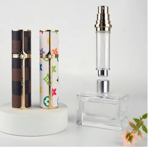 Aluminum Cosmetic <b>Spray</b> Bottles 10ml Portable Pump Mist Container Screw Cap Hot Stamping Finish - Product Image 3