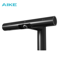Sèche-mains à air chaud moderne en acier inoxydable, sans contact, infrarouge, jet haute vitesse (90 m/s), filtre HEPA, étanche IP24, noir
