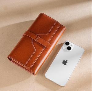 Porte-cartes pour homme de haute qualité, élégant, en cuir véritable, léger, avec fermeture à bouton, premium, vente en gros directe d'usine - Product Image 5