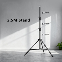 Kit d'éclairage de studio professionnel, lumière vidéo LED 100W, boîte à lumière de 70 cm, trépied de 2,5 m pour la photographie, le streaming en direct, YouTube