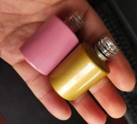 Bouteille de vernis à ongles Opaque en verre noir brillant, vide, Logo personnalisé, bouteille de vernis à ongles en verre longue durée, vente en gros, 7ml