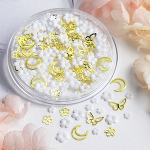 3D đầy màu sắc kim loại hoa nhỏ flatback bức tượng nhỏ cho sổ lưu niệm đám cưới & Nail Art trang trí thủ công mỹ nghệ Nail Rhinestones huni mô hình thương hiệu - Product Image 6