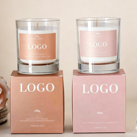 Boîte cadeau de luxe en papier rigide avec logo personnalisé, écologique, imperméable, imprimée quadricolore, pour bougies, avec fenêtre découpée en éponge et protection UV