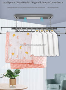 Cintre électrique intelligent pour séchage automatique des vêtements Porte-vêtements à distance Porte-vêtements et rails en aluminium montés au plafond - Product Image 6