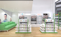 Aménagement intérieur de pharmacie, présentoirs sur mesure, comptoirs et mobilier pour la décoration de pharmacie.