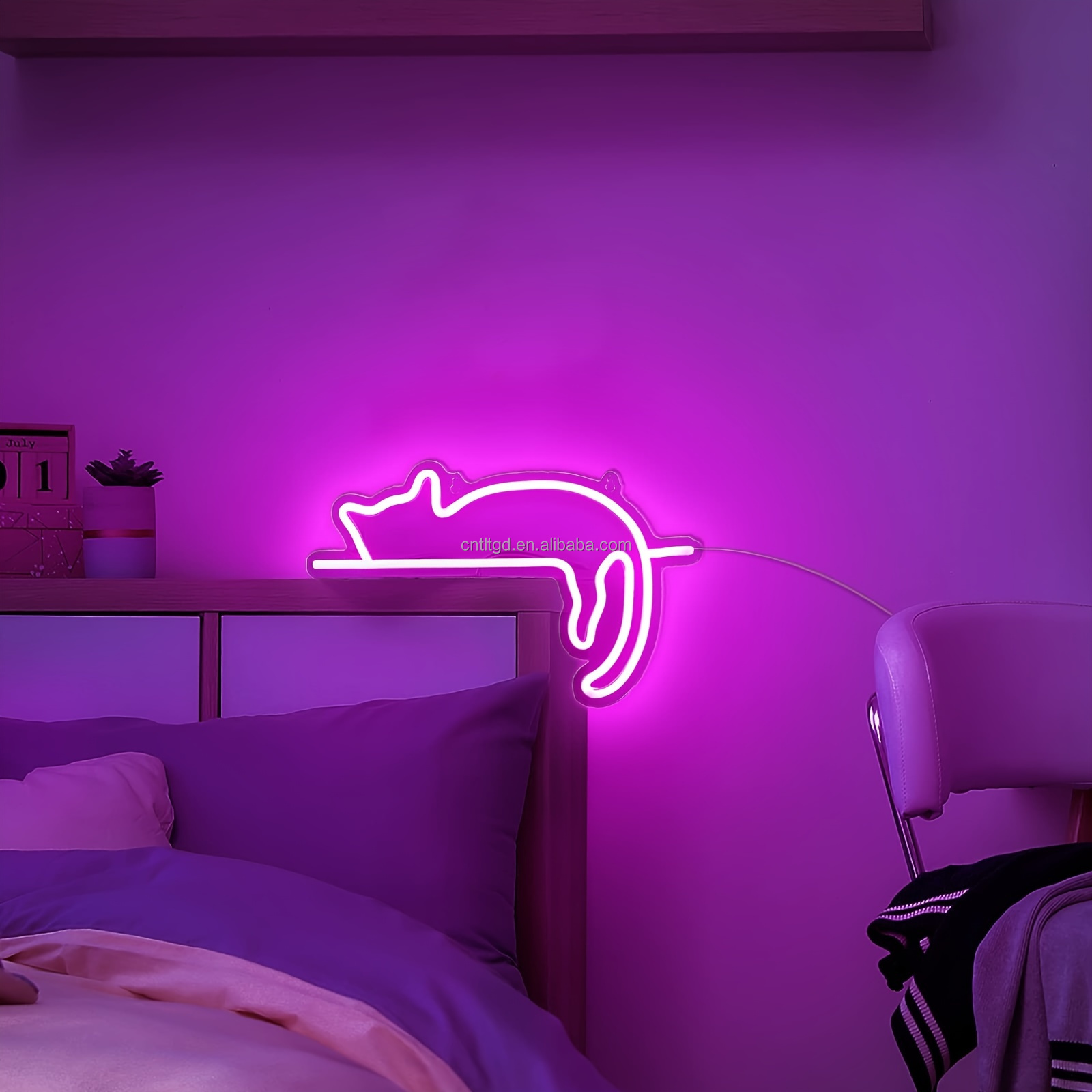 LED USB cat Neon Light Sign for Home Pet Shop Wall Decoration · image 3