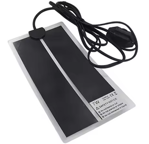 Горячая новинка 2024: Тепловой коврик LuckyHerp черного цвета с УФ-лампой для рептилий, мощность 5-35 Вт - Product Image 3