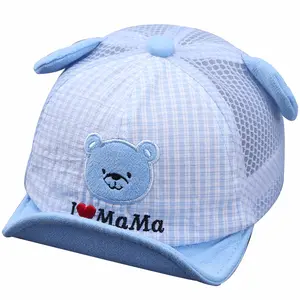 Gorra bordada con orejas de animales para niños, gorro de pescador personalizado con bordado de animales, de alta calidad, venta al por mayor