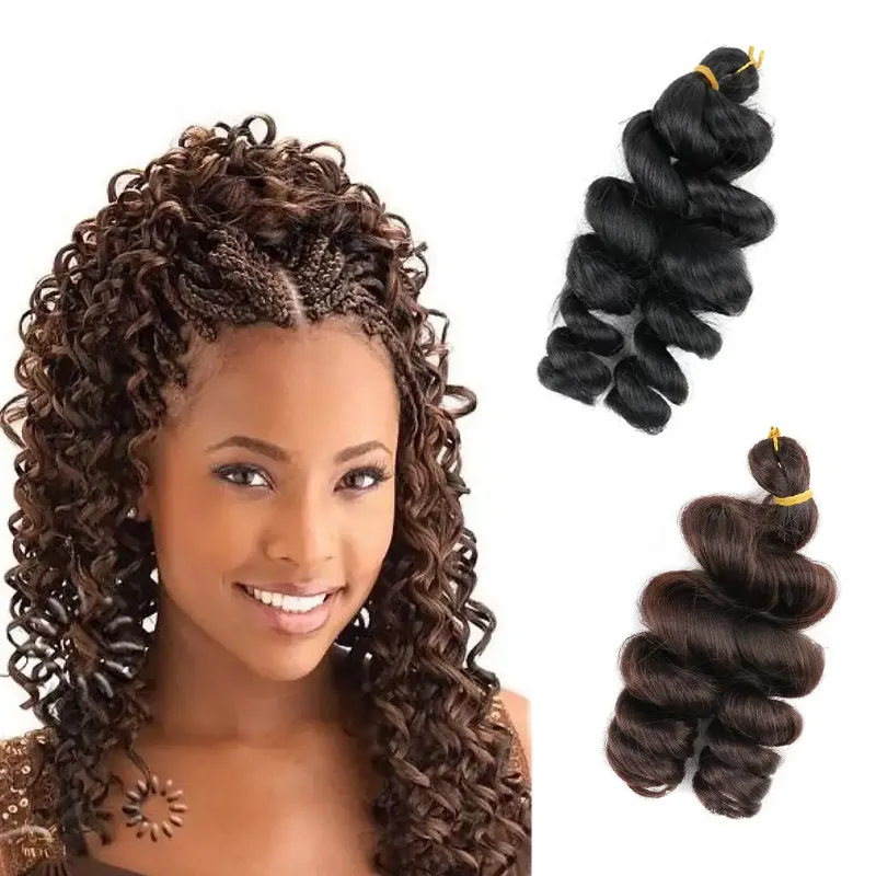 Vivian Hair Wand curlys a crochet 10in spiral curl French loose wave curly Crochet Braid Hair