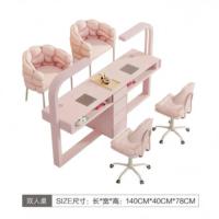 Tables doubles modernes pour salon de manucure, mobilier de salon de beauté, fournitures de nail art, bureau de manucure