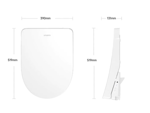 <span class=keywords><strong>Smartmi</strong></span> 2 PRO Édition Haut de Gamme Couvercle de Toilette Électrique à Induction Automatique Bidet Compatible avec l'Application Mijia Télécommande Couvercle de Siège de Toilette Intelligent - Product Image 2