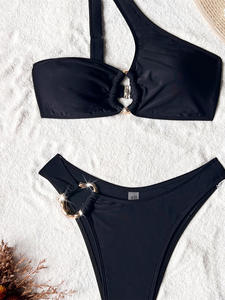 Traje <span class=keywords><strong>de</strong></span> Baño Baishiwei para Mujer, Estilo Europeo Americano, Espalda Descubierta, Sexy, Nuevo <span class=keywords><strong>Bikini</strong></span> con Tirantes y Estampado, Venta al por Mayor, Envío Directo - Product Image 6