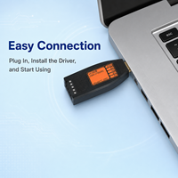 Convertisseur USB vers RS485 industriel, adaptateur série 2 ports avec protection contre la foudre 6KV et USB 2.0