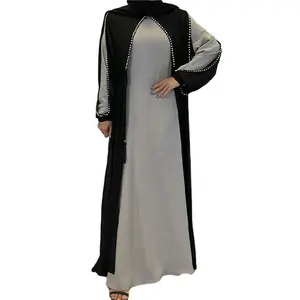 Hot Selling Solid Color Breathable Long Dress Women Muslim Maxi Dress Abaya Dubai Kaftan Islamic Clothes For Party