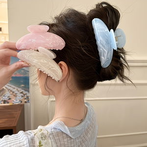 Pinces à cheveux en plastique motif marbre, forme croissant, accessoire capillaire haut <span class=keywords><strong>de</strong></span> gamme, tendance et élégant, vente en gros - Product Image 1